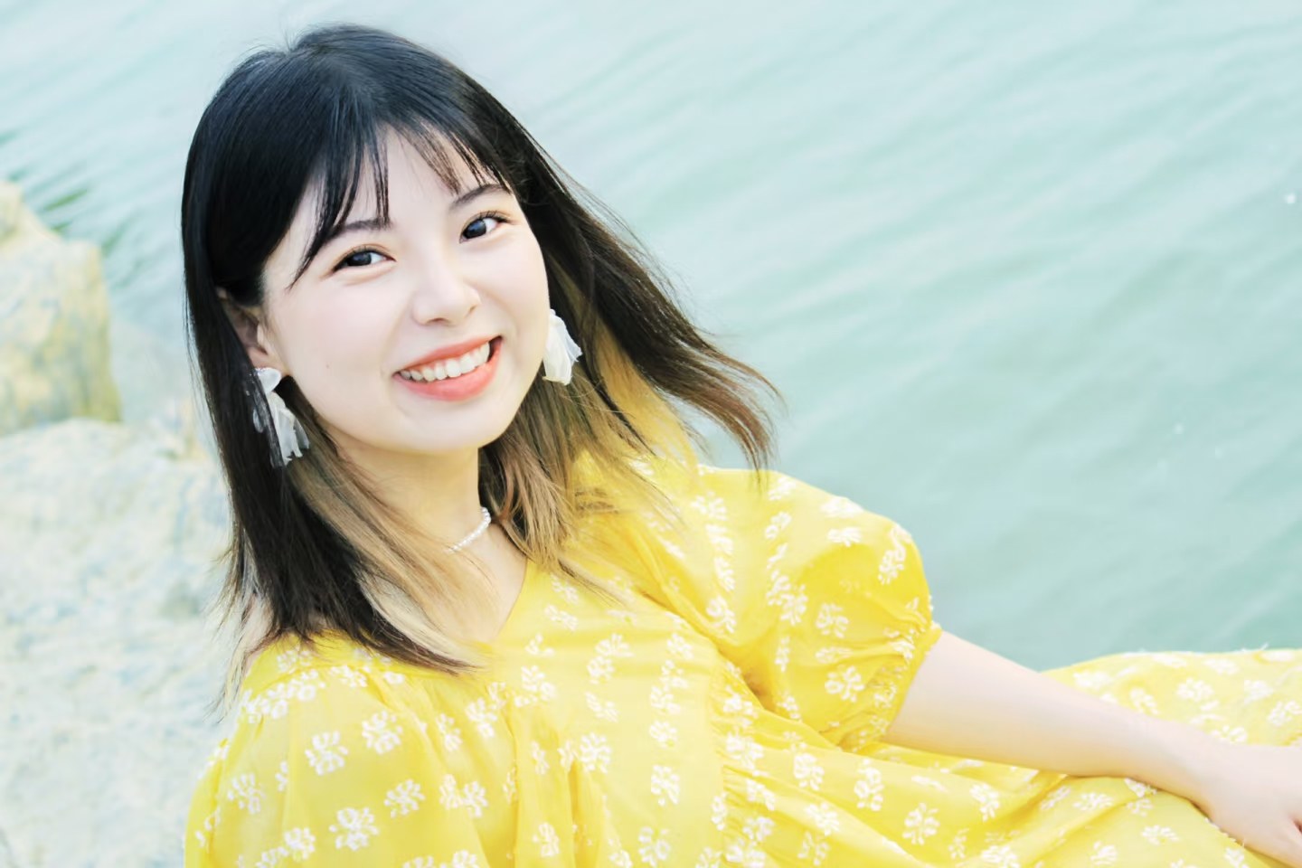 海边夏日人像照片 4